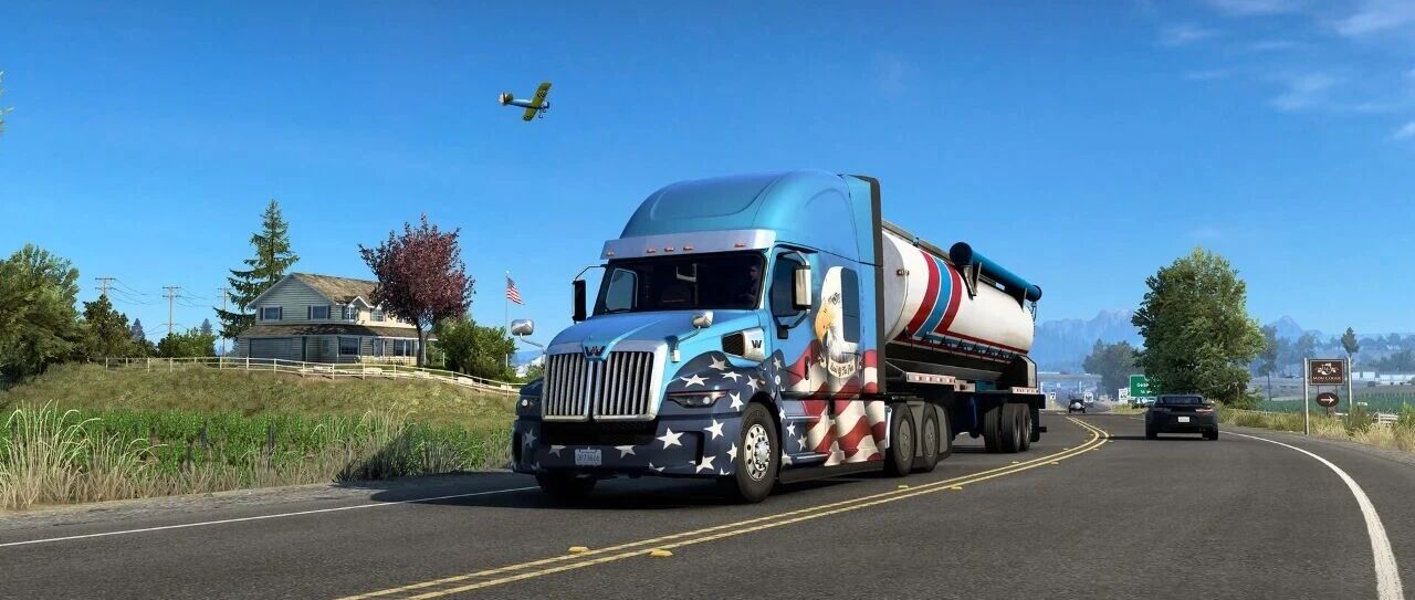 美国卡车模拟倒车实景