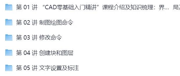 CAD零基础入门精讲全套课程预览图