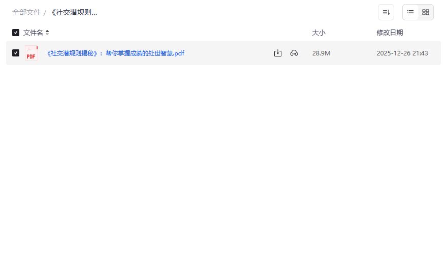 社交潜规则揭秘预览图