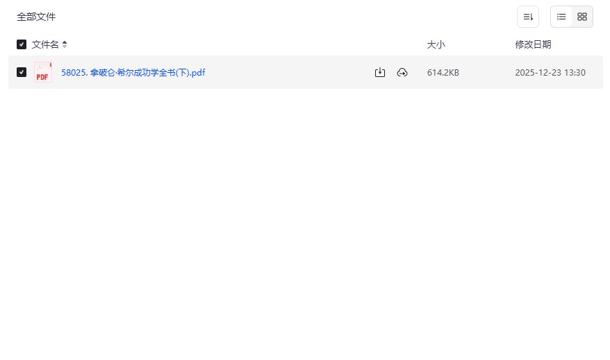 想靠一本书逆袭人生？拿破仑·希尔成功学全书下册PDF免费下载靠谱吗