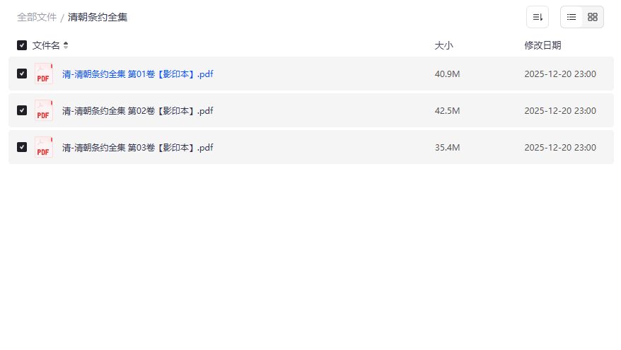 清朝条约全集哪里下载最完整？夸克网盘高清PDF整理版一次打包带走