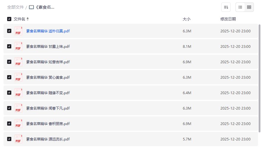 素食名菜精华系列网盘资源哪里找？夸克网盘高清PDF全套一键领取攻略