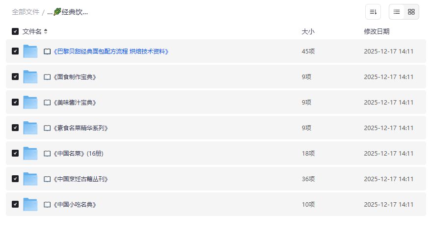 经典饮食艺术套装夸克网盘资源哪里找全？高清PDF食谱+大师课一次打包