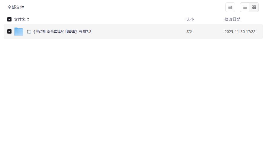 早点知道会幸福的那些事豆瓣7.8电子书哪里下载完整版无删减夸克网盘资源 早点知道会幸福的那些事豆瓣7.8电子书哪里下载完整版无删减夸克网盘资源