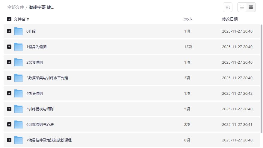 零基础如何在家自学健身系统训练课程并快速增肌塑形
