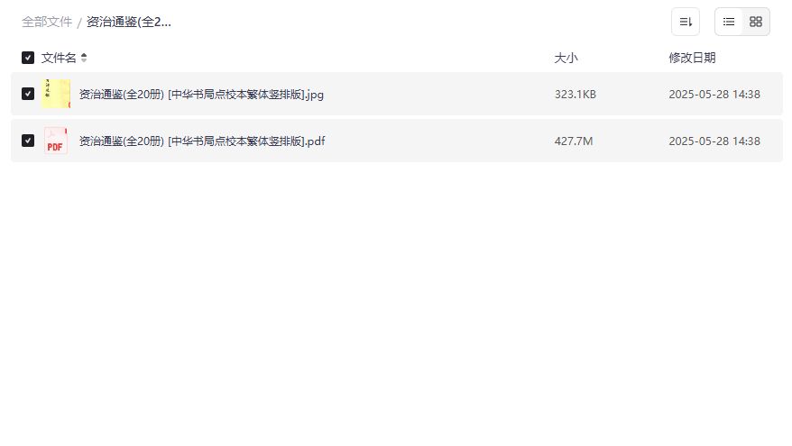 资治通鉴繁体竖排中华书局点校本全套PDF哪里能免费下载完整无删减版