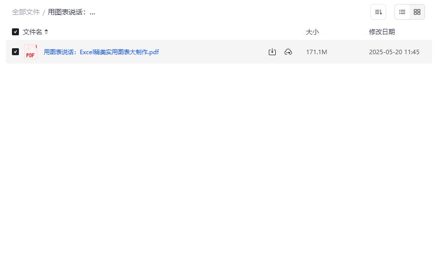 Excel精美图表预览