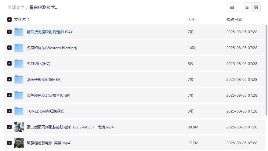 蛋白检测技术实验视频高清教程截图