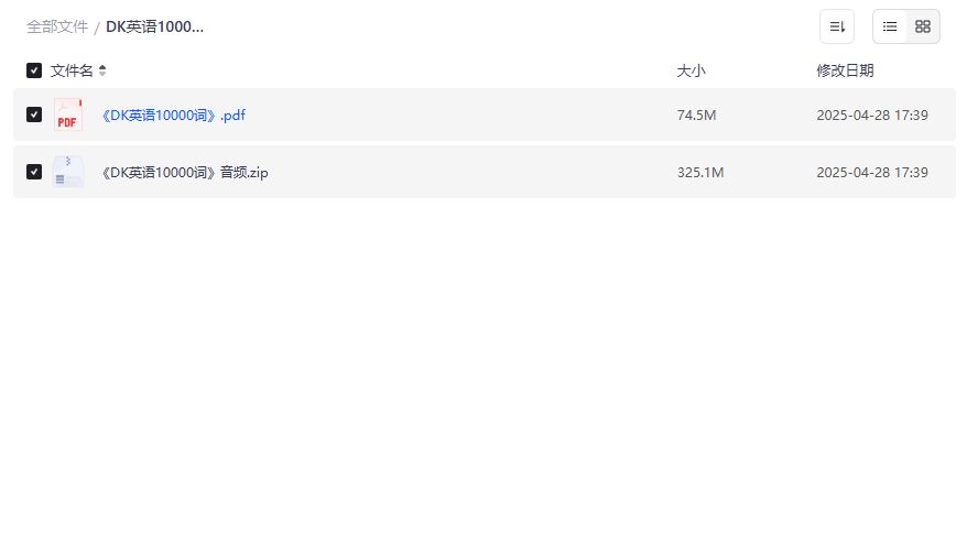 DK英语10000词预览图