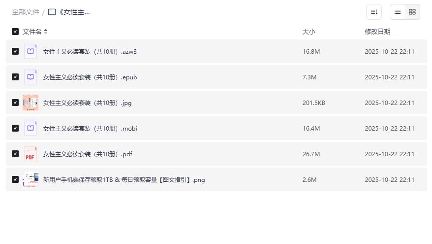 女性主义必读套装电子版免费下载PDF/EPUB/MOBI全格式合集 女性主义必读套装电子版免费下载PDF/EPUB/MOBI全格式合集