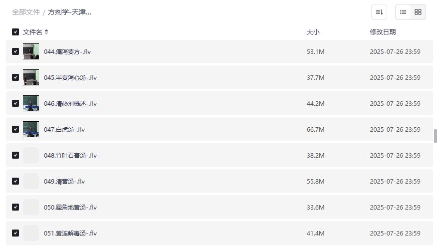 天津中医药大学年莉方剂学176讲完整版网盘下载中医考研必备 天津中医药大学年莉方剂学176讲完整版网盘下载中医考研必备