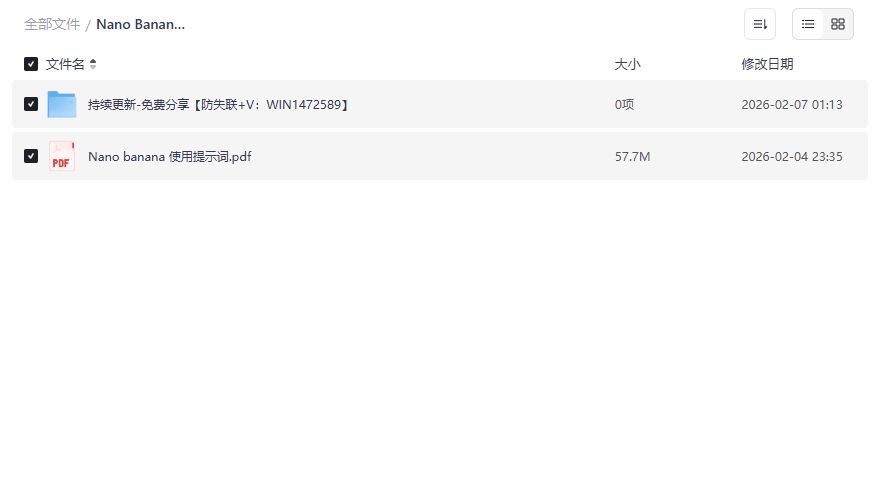 Nano Banana高阶提示词免费下载，一键生成可控精美图片的终极教程
