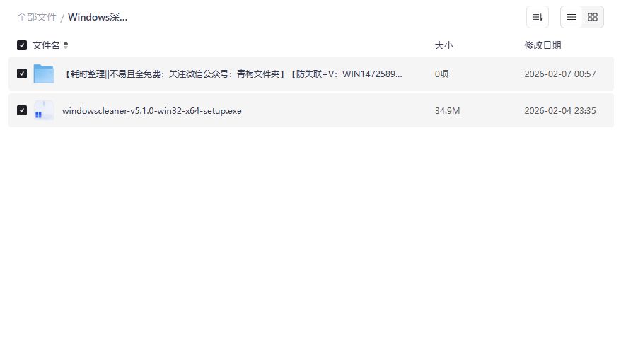 Windows深度系统清理工具免费下载一键释放磁盘空间神器