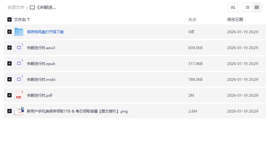 宋朝进行时电子书全套格式下载azw3+epub+mobi+pdf一键打包阅读