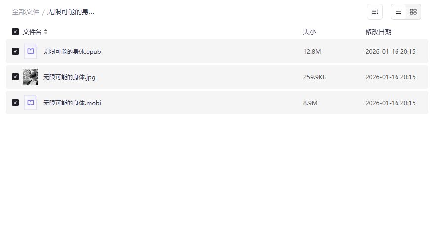 无限可能的身体电子书预览