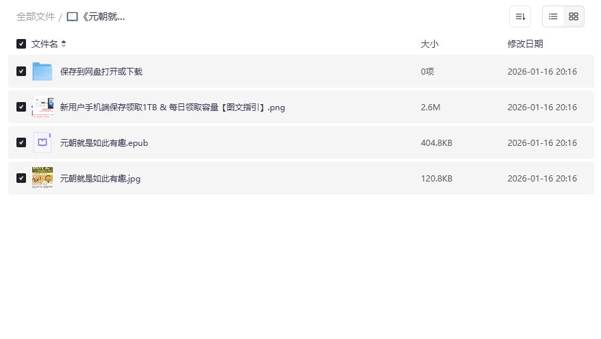 元朝历史入门读物推荐元朝就是如此有趣电子版免费下载 元朝历史入门读物推荐元朝就是如此有趣电子版免费下载