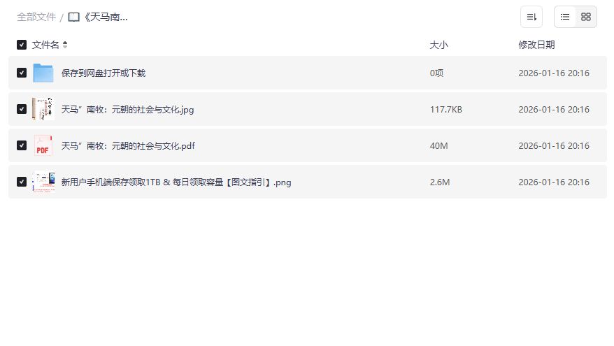 元朝社会文化全景揭秘：天马南牧PDF高清扫描版免费下载