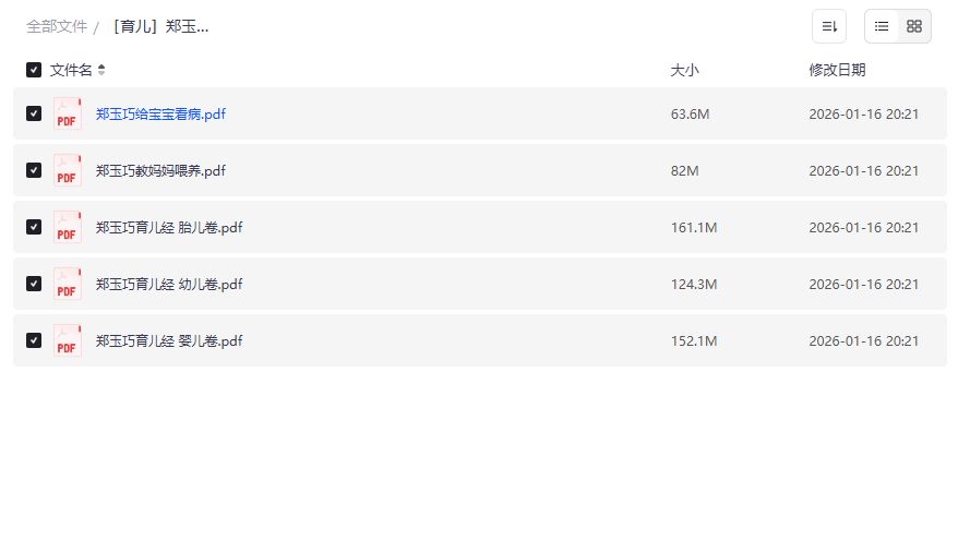 郑玉巧育儿经全套预览图