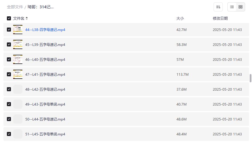 琦哥314记忆法记单词视频课四字母五字母速记技巧适合考研四六级
