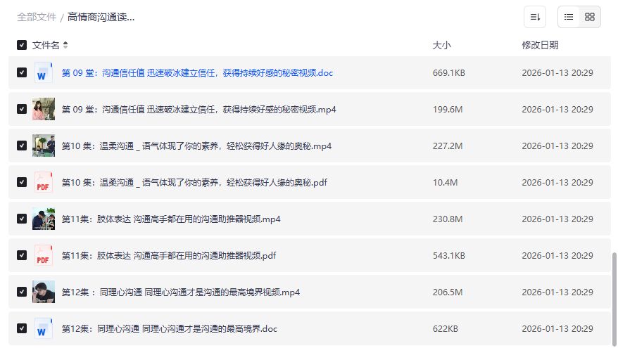 高情商沟通读心术课程2026年更新:职场社恐逆袭神器,学会秒懂人心说话好听 高情商沟通读心术课程2026年更新:职场社恐逆袭神器,学会秒懂人心说话好听