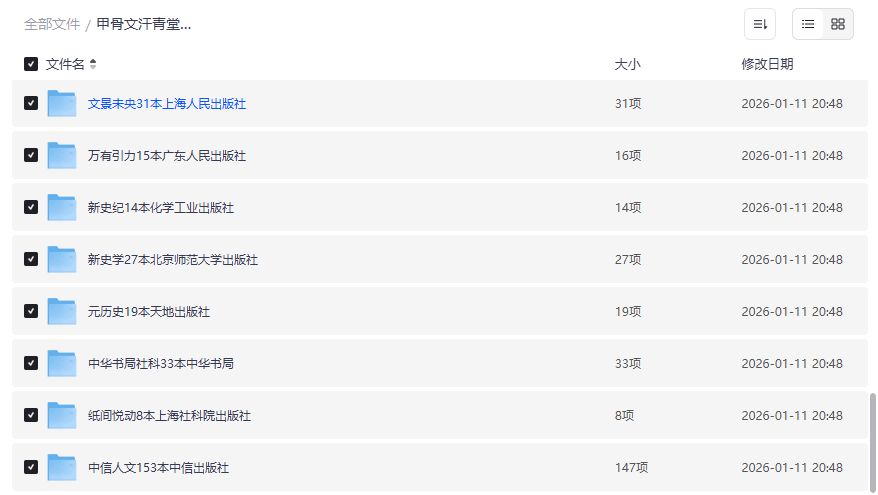 2026年汗青堂到中华书局1000+社科历史电子书合集打包下载,考研写论文一次管够 2026年汗青堂到中华书局1000+社科历史电子书合集打包下载,考研写论文一次管够