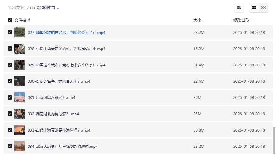 200秒看懂中国地理全套34讲夸克网盘资源下载2026年学生党通勤路上涨知识神器 200秒看懂中国地理全套34讲夸克网盘资源下载2026年学生党通勤路上涨知识神器