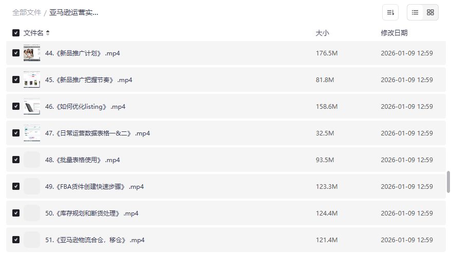 亚马逊运营实战从入门到精通全套视频教程2026年更新,新手也能7天学会爆单打法 亚马逊运营实战从入门到精通全套视频教程2026年更新,新手也能7天学会爆单打法