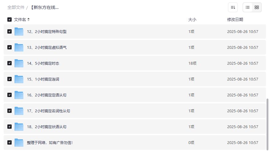 2026小学生英语语法速成神器！新东方新概念语法精讲视频2小时搞定被动语态非谓语动词