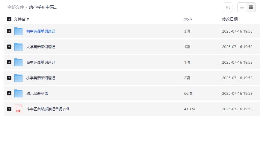 英语单词过目不忘速记法 幼小初高大全阶段单词记忆宝典 高效学习资源合集2026年