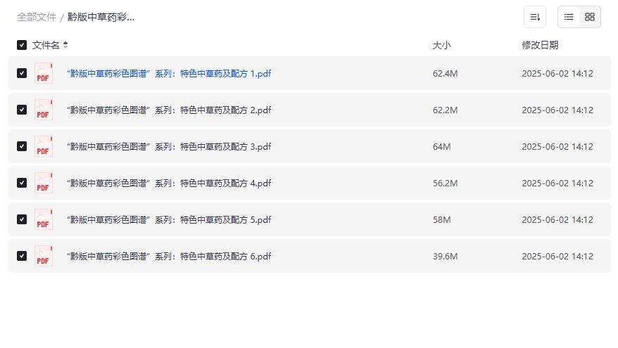 黔版中草药彩色图谱系列特色中草药及配方电子书下载 中医爱好者自学草药识别实用指南2026年