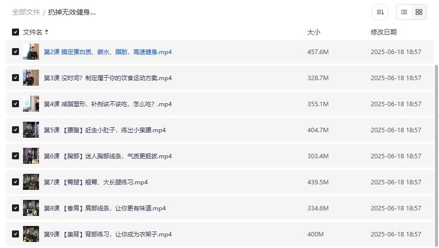 扔掉无效健身！每周3小时拥有完美身材课程视频全集下载2026年，适合忙碌人群的快速塑形方案