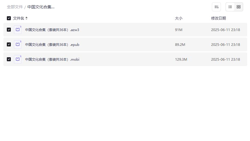 中国文化合集套装36本电子书免费下载,涵盖经典文学历史哲学,适合学生学者爱好者收藏阅读2026年 中国文化合集套装36本电子书免费下载,涵盖经典文学历史哲学,适合学生学者爱好者收藏阅读2026年