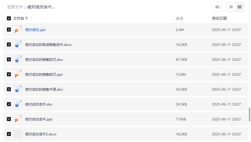 绝对成交话术大全2026年销售技巧培训资料导购员保险销售实战话术合集